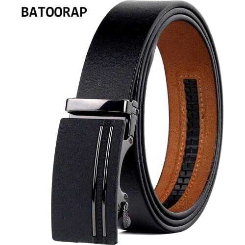 BATOORAP Fashion Genuine Leather Designer Belts For Men Matte Matel Buckle Classic Black Cowboy Belt Strap Luxury BA-FGHY018