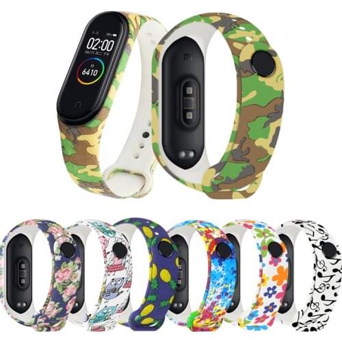 Universal Silicone Wrist Strap for Xiaomi Miband 3 4 Colorful Waterproof Replacement Strap for Mi Band 4 3 Smart Accessories