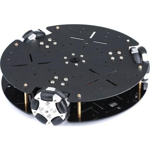 58mm Omni Directional Wheel Robot Car Chassis For Arduino Intelligent Car Chassis Omnidirectional Mobile Platform DIY Smart Car