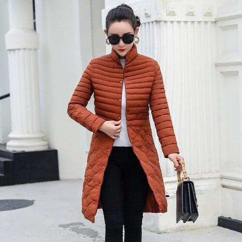 Ladies Winter Jacket Women Abrigos Mujer Invierno Casual Elegant Long Coat Female Warm Chaqueta Mujer XY1852