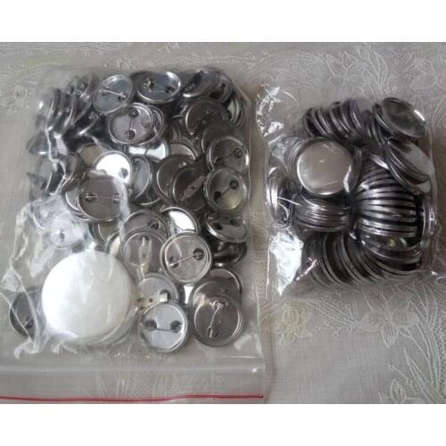 1-1/4" 32mm 100 Sets NEW Professional All Steel Badge Button Maker Pin Back Metal Pinback Button Supply Materials