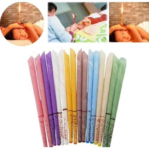 10PCS Natural Ear Cleaning Candle Candling Earwax Treatment Ear Wax Cleaner Massage Removal Indian Coning Fragrance Ear Candle