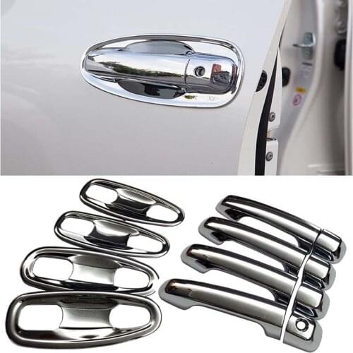 16PCS For Land Cruiser for Prado 150 LC150 FJ150 2010-2017 2018 2019 Chrome Door Handle Covers Accessories Stickers Car Styling