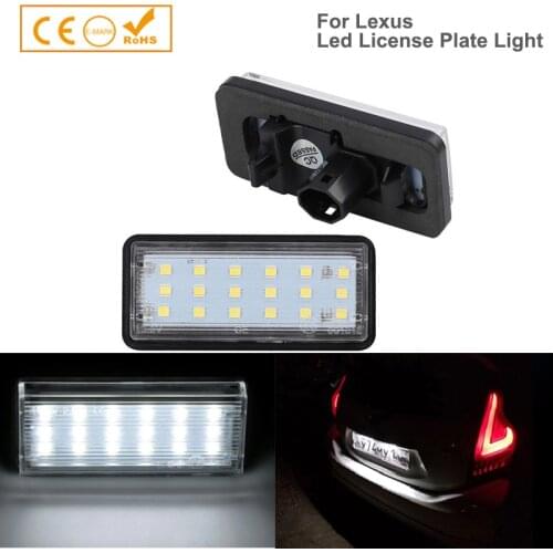 2pcs Error Free For Lexus LX470 GX470 Toyota Land Cruiser 120 Prado Land Cruiser 200 Car LED Number License Plate Light Kit