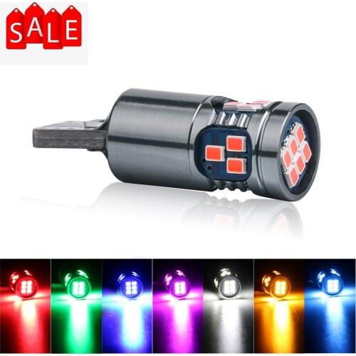 2pcs Car Led Interior Lights T10 W5W 194 168 2016 SMD Canbus Error Free Auto Wedge Clearance Lamps License Plate Diode Bulbs 12V