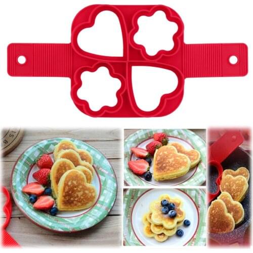 4 Cavity Pancake Maker Fantastic Fast & Easy Way to Make Perfect cooking Silicone Mold Pastry Tools New arrival Cake accessories
