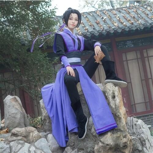 Anime Dao Mo To Shi Cosplay Wei Wuxian Jiang Cheng Costume Grandmaster of Demonic Cultivation Mo Dao Zu Shi Cosplay Costume Men