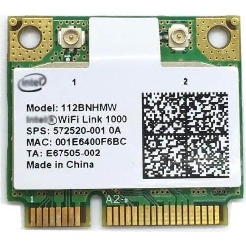 Wireless Adapter Card for Intel Centrino Wireless-N Link 1000 link1000 b/g/n 112BNHMW 300Mbps Half Wireless Mini Card