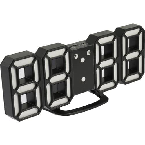 3D Large LED Digital Wall Clock Date Time Celsius Nightlight Display Table Desktop Clocks Alarm Clock For Home Living Room