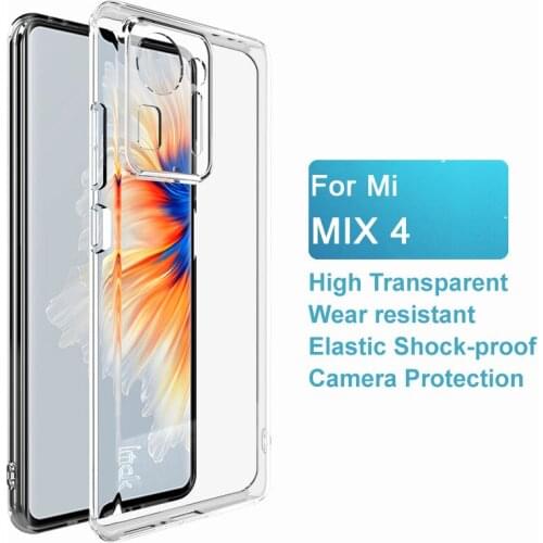 Mi Mix 4 Case Cover IMAK 1.3mm Clear Skin Silicone Case for Xiaomi Mix 4 Mi Mix4 Shockproof Soft TPU Back Cover