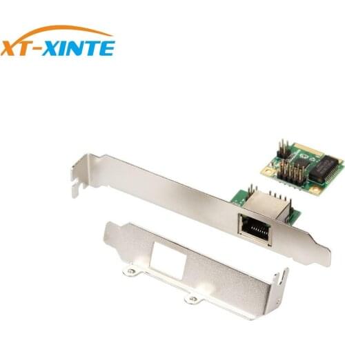 XT-XINTE Mini PCI-Express Gigabit Ethernet 1XRJ45 Port Adapter 10/100/1000 Base-T Network LAN Controller