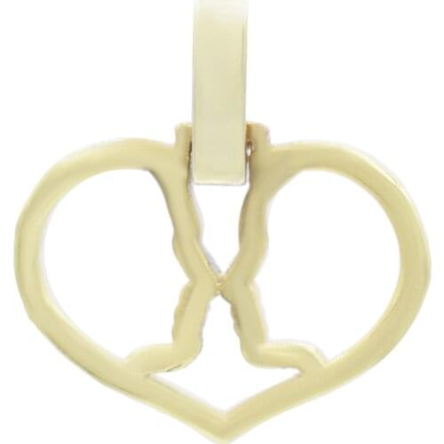 GULCE DERELI, HEART CHARM, CHARMS, GIFT BOX, GOLD/SILVER PLATED