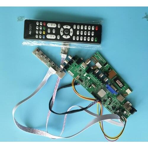 Kit For LP141WX3-TLN2/LP141WX3-TLNA DVB-T2 DVB-T TV VGA USB remote Controller board 1280X800 Digital HDMI Panel 30pin 1 CCFL LCD