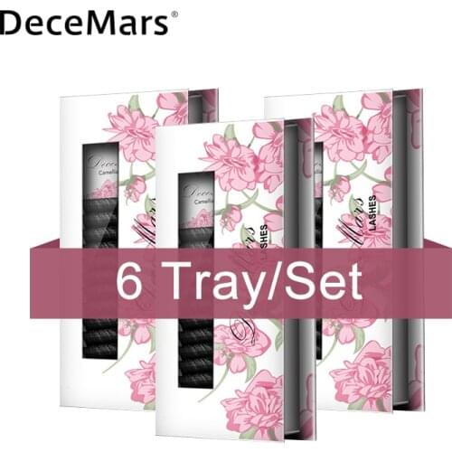 6 cases/lot 3d-6d Magnetic Camellia Lashes Blossom False Eyelashes Extension Mink Eye Lash Volume Fan Eyelashes Fake Eyelash