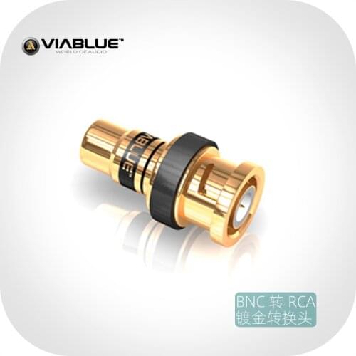 German original VIABLUE BNC to RCA digital coaxial cable decoder gold-plated conversion plug