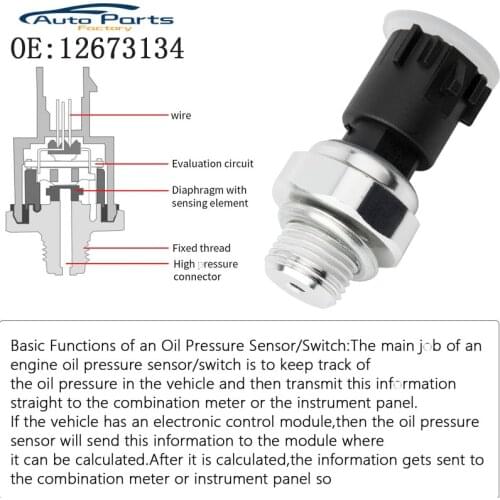 New Oil Pressure Sender Sensor Switch For Cadillac Buick Chevrolet 12673134 12621234