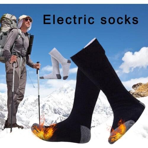 Upgraded Heated Socks Rechargeable Battery Electric Heated Socks Unisex Foot Warmers Thermal Socks For Men Women Camping