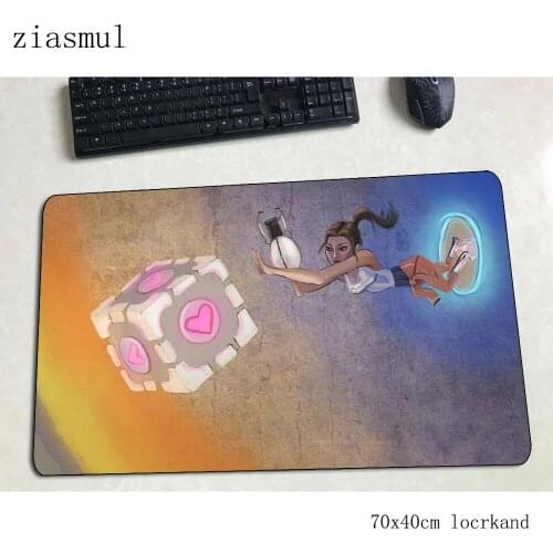 Portal 2 mouse pad Beautiful Computer mat 70x40cm gaming mousepad Professional padmouse keyboard games pc gamer desk