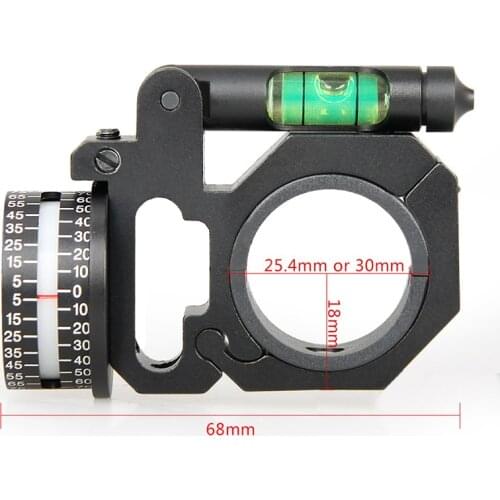 PPT hunting scopes accessories 25.4-30mm Angle Degree Indicator with Bubble Level 6063 T6 Aluminum for Hunting ShootingGZ24-0184