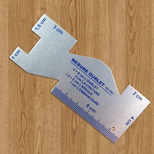 Practical Metal Quilting Ruler Handcraft Patchwork Tool DIY Sewing Precision Seam Measuring Gauge Sewing Quilting Accessories