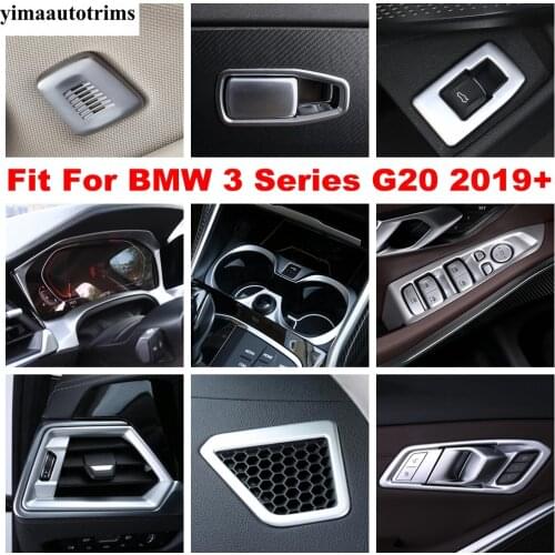 Dashboard Air AC Vent Outlet Handle Bowl Gear Box Panel Decor Cover Trim Accessories Interior For BMW 3 Series G20 2019 - 2021