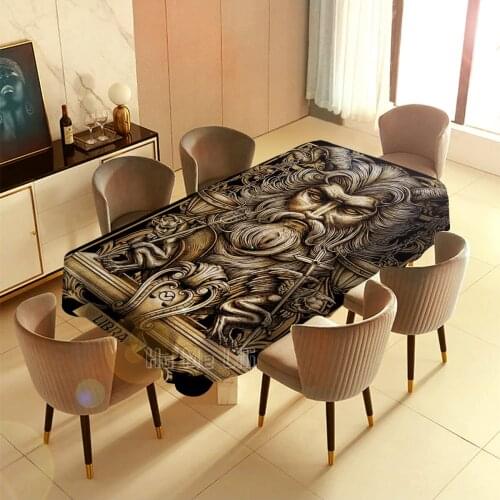 The Tarot Art Tablecloth In The Zodiac Of Athena Is Decorated Indoors And Outdoors