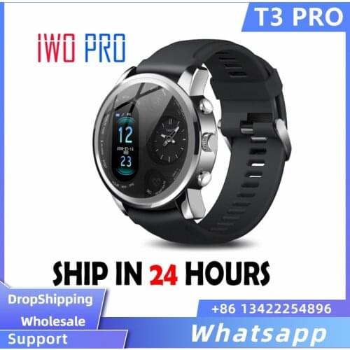 Smart Watch T3 PRO Men Dual Time Waterproof IP67 Heart Rate Bluetooth Activity Tracker Smartwaches Sport for ios Huawei Xiaomi