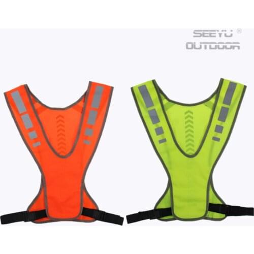 Reflective Safety Vest High Visibility Night Riding Running Vest Outdoor Sports Accessories Safety Vest Night Sports Waistcoat