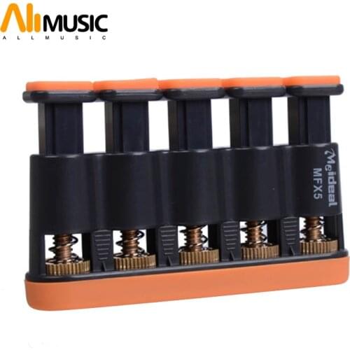 Meideal MFX5 Hand Finger Exerciser for Ukulele Guitar Bass Piano Orange/Grey Free Shipping