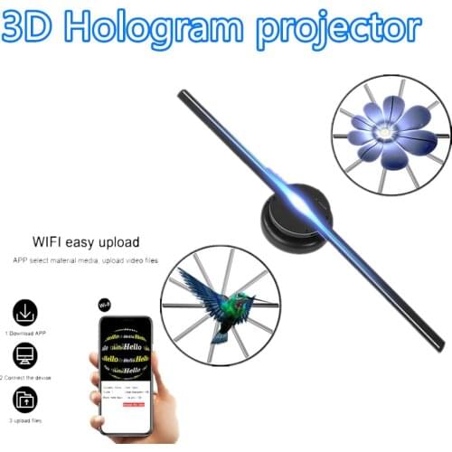 42cm 244LEDs Fan Hologram Projector Wifi Advertising Display Hologram Lamp Player Imaging Lamp 3d Display Advertising Logo Light