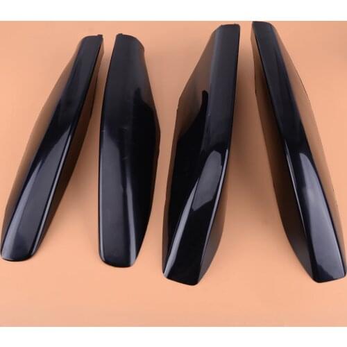 4pcs Black ABS Roof Rack Rail End Cap Protective Cover Decor Fit For Toyota Land Cruiser Prado J120 Lexus GX 470