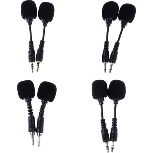 1 PC 10cm Mini 3.5mm Interface Flexible Microphone Stereo For iPhone Android Mobile phone