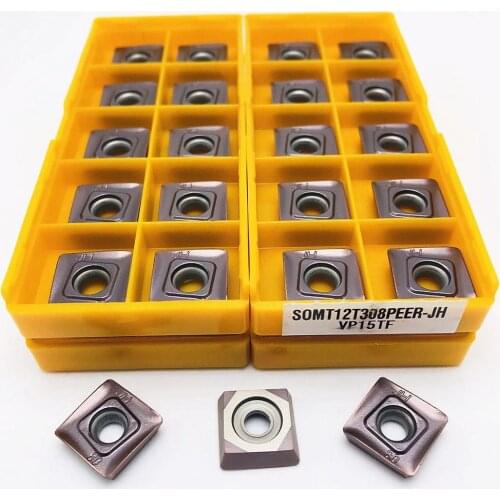 10Pcs carbide insert SOMT12T308 JH VP15TF high quality metal carbide tool SOMT 12T308 CNC parts cutting tool SOMT turning tool