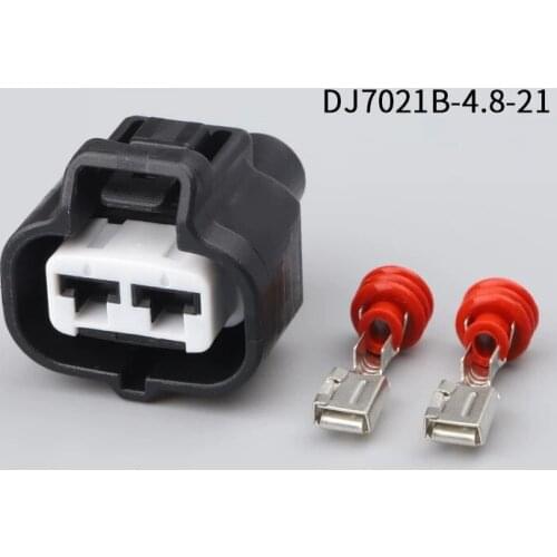 176142-2 500SETS DJ7021B-4.8-21 4.8mm 2Pin AMP Car Electrical Wire Connectors for Audi ,BMW,Honda,Toyota,NISSAN AND other models