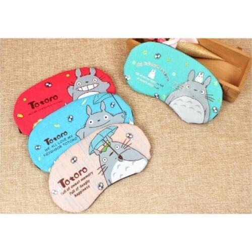 Four styles Cartoon Totoro Eye Mask Sleeping Eyeshade Eyepatch Blindfold Shade Travel Sleep Rest Aid Cover 200pcs