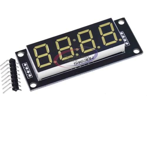 4-Digit LED 0.56" 7 Segments Display Tube TM1637 Clock Double Dots Module size 30x14mm 0.56 inch For Arduino 5 color