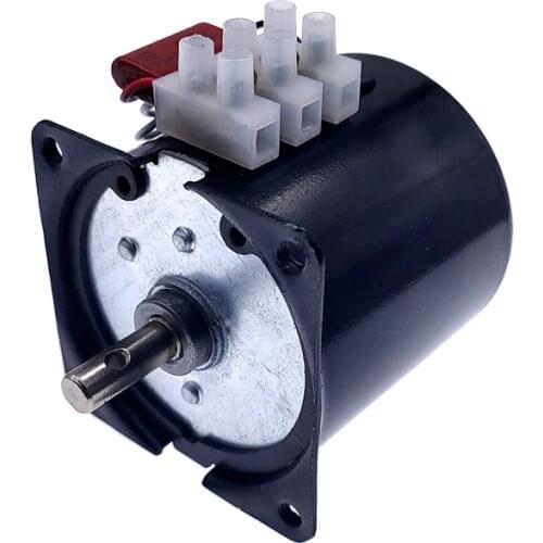 68KTYZ 220V AC 28W Permanent Magnet Micro Gear Motor 50Hz Synchronous Gear Motor Low Speed Reversible Geared Components