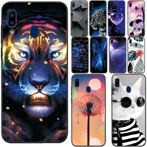 For Samsung Galaxy A20 Case 6.4" Fashion Pattern Cover For Samsung A20 a20 Soft Silicone Phone Fundas For Samsung A20 TPU Case