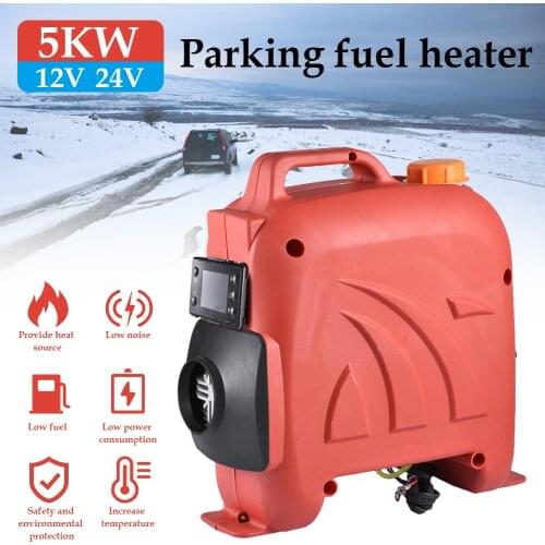 ABS Ignition Copper Heater 5KW 12V/24V Diesel Parking Heater Eberspacher For Trucks Bus Motorhome RV With Lcd Display Remote