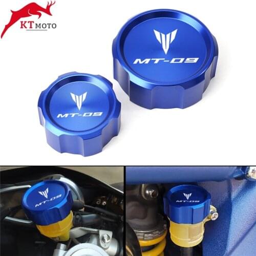 For Yamaha MT09 MT-09 SP TRACER 9/GT 2021 Motorcycle CNC Aluminum Rear & Front Brake Fluid Reservoir Cap Cylinder cover
