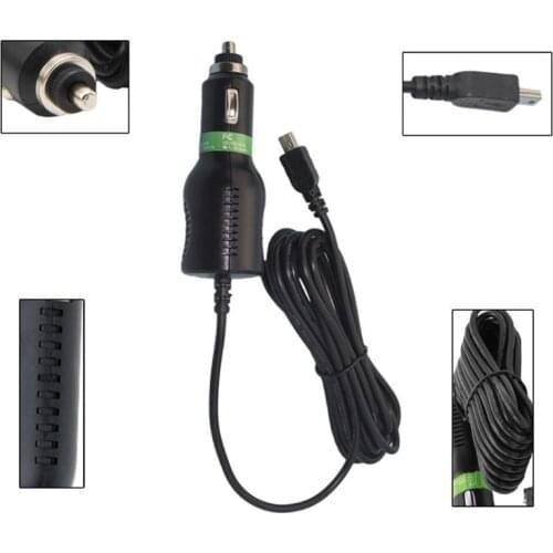 New Hot 1 Pc Mini USB DC 5V 2000mA Auto Car Power Charger Adapter Cable Cord For GPS Car Camera 3.5m