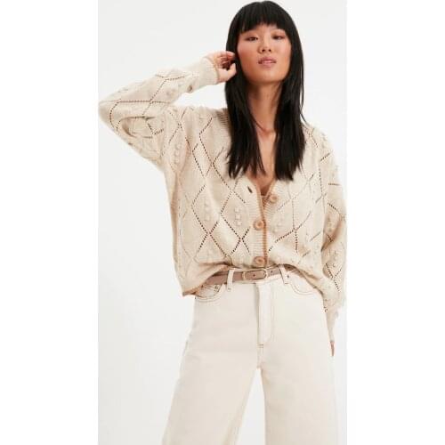 Trendyol Cellular Knitwear Cardigan TWOAW22HI0290