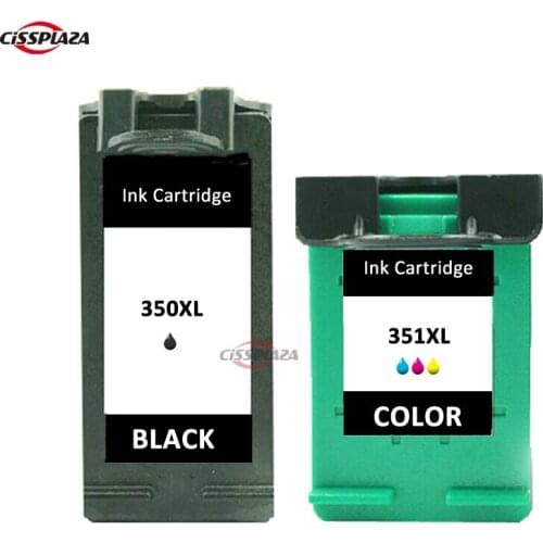 CISSPLAZA compatible for HP 350 351 350XL 351XL ink cartridge DJ D4260/C4280/D4360/J6480/C5280 J5780 J5785 C4200 C4275 C4480