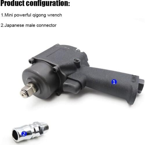 Mini Pneumatic/Air Impact Wrench Air 1/2 inch Twin Hammer Air Car Repairing Impact Wrench Cars Wrenches Tools