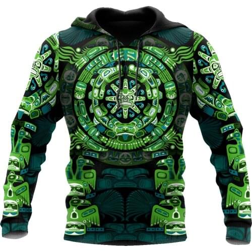 The Mayan Calendar-Native Indian 3D Printed Unisex Hoodie Men Sweatshirt Streetwear Zip Pullover Casual Jacket Tracksuit KJ0278