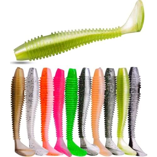 Walk Fish Soft Lure 10Pcs/lot Silicone Bait Fishing Lure 6cm/7cm/7.5cm Wobblers Swimbait Artificial Bait Softbait Fishing Tackle