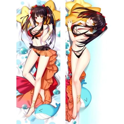 2020-July Update Anime DATE A LIVE Dakimakura body Pillow case Tokisaki Kurumi Beast Hugging Body Pillow Cover