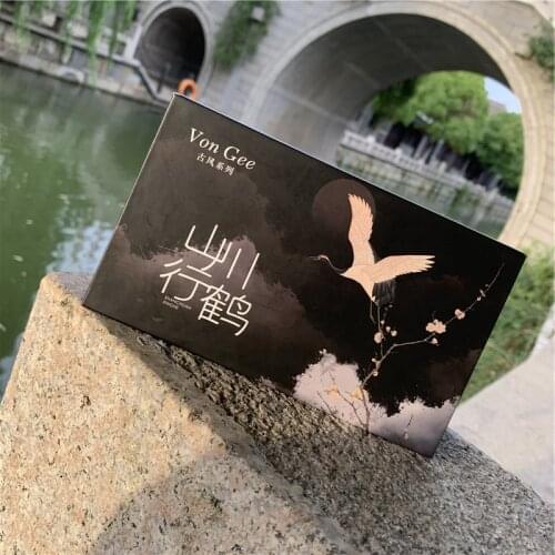 18-color Crane Eyeshadow Palette Chinese Style Matte Pearlescent Eyeshadow Palette Waterproof Eye Plate Female Cosmetics Student