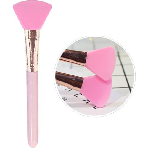 Professional Pink Silicone Facial Face Mask Brush Soft Mask Mud Mixing Stirring Brush DIY Mask Brush Women Skin Face Care Tool