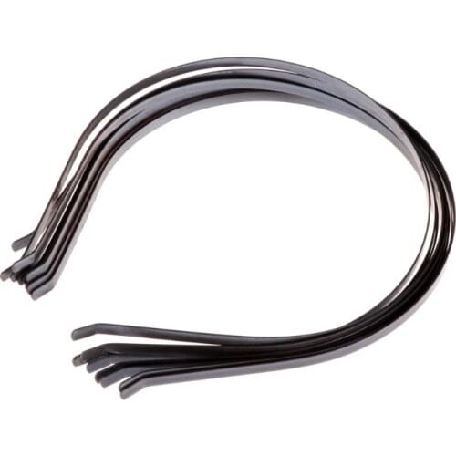 10pcs 5mm Blank Plain Metal Headband Hair Band For DIY Hair Accessories Crafts
